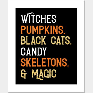 Halloween List Posters and Art